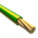 Alpha Wire EcoWire Series Green/Yellow 0.08 mm² Hook Up Wire, 28 AWG, 7/0.12 mm, 30m, MPPE Insulation