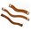Amphenol Communications Solutions 10170897 Series Flat Ribbon Cable, 100mm Length, FPC to FPC