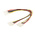 Roline 4 Way Male 4 Pin Molex to 4 Way Female 4 Pin Molex Wire to Board Cable, 300mm