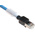 Omron FTP, STP Cat6a Cable 10m, Blue, Male RJ45/Male RJ45