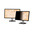 3M Touch Screen Compatible 19in Privacy screen