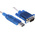 StarTech.com RS232 USB A Female to DB-9 Male Interface Converter