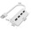 Hama 4 Port USB 2.0 USB A  Hub, USB Powered, 8.9 x 3.8 x 2.2cm