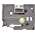Brother Gold on Black Label Printer Tape, 8 m Length, 18 mm Width