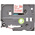 Brother Red on Clear Label Printer Tape, 8 m Length, 12 mm Width