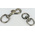 RS PRO Steel Nickel Plated Chain Link, Spring Clip, 19mm