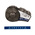 Brady B-595 Vinyl White on Blue Label Printer Tape, 6.4 m Length, 9.53 mm Width