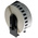 Brother White Black Print Label Roll, 12mm Width, 1 Roll Qty