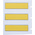Brady B-342 PermaSleeve Yellow Heatshrink Labels, 44.45mm Width, 11.28mm Height, 100 Qty