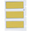 Brady B-342 PermaSleeve Yellow Heatshrink Labels, 44.45mm Width, 16.38mm Height, 100 Qty