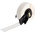 Brady B-498 Repositionable Vinyl White Black Print Cable Labels, 9.52mm Width, 1 Qty