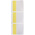 Brady B-427 Self-laminating Vinyl Transparent/Yellow Cable Labels, 38.1mm Width, 38.1mm Height, 250 Qty