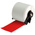 Brady B-595 Vinyl White Red Print Label Roll, 50.8mm Width