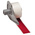 Brady B-595 Vinyl Red Cable Labels, 25.4mm Width, 1 Qty