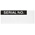 RS PRO Adhesive Pre-Printed Adhesive Label-Serial No.-. Quantity: 180