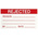 RS PRO Adhesive Pre-Printed Adhesive Label-Rejected-. Quantity: 30