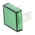 Green Square Push Button Lens for use with 31 Series