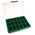 Raaco 18 Cell Green PP Compartment Box, 43mm x 240mm x 195mm