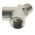 RS PRO Pneumatic Double Y Threaded-to-Tube Adapter