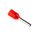 RS PRO Insulated Crimp Bootlace Ferrule, 8mm Pin Length, 1.7mm Pin Diameter, 1mm² Wire Size, Red