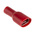 RS PRO Red Insulated Female Spade Connector, Receptacle, 6.3 x 0.8mm Tab Size, 0.5mm² to 1.5mm²