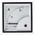 HOBUT D72SD Analogue Panel Ammeter 0/25A Direct Connected AC, 72mm x 72mm Moving Iron