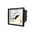 RS PRO Analogue Panel Ammeter 10 (Input) A, 100 (Scle) A, 50/5 (CT) A AC, 45mm x 45mm, 1 % Moving Iron