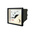 RS PRO Analogue Panel Ammeter 10 (Input) A, 250/5 (CT) A, 500 (Scle) A AC, 45mm x 45mm, 1 % Moving Iron