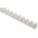 RS PRO White Slotted Flexible Panel Trunking - Flexible Slot, W9 mm x D11mm, L0.5m, Polypropylene