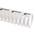 RS PRO White Slotted Flexible Panel Trunking - Flexible Slot, W40 mm x D40mm, L0.5m, Polypropylene