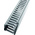 RS PRO Grey Slotted Panel Trunking - Open Slot, W25 mm x D25mm, L2m, Halogen Free PC/ABS