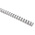 RS PRO Grey Slotted Flexible Panel Trunking - Flexible Slot, W20 mm x D20mm, L0.5m, Polypropylene
