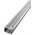 RS PRO Grey Slotted Panel Trunking - Open Slot, W100 mm x D60mm, L2m, PVC