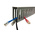 RS PRO Grey Slotted Panel Trunking - Open Slot, W25 mm x D25mm, L1m, PVC