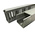 RS PRO Grey Slotted Panel Trunking - Open Slot, W25 mm x D25mm, L1m, PVC