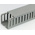 RS PRO Grey Slotted Panel Trunking - Open Slot, W100 mm x D100mm, L1m, PVC