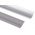 RS PRO Grey Floor Trunking - Closed Slot, W70 mm x D16mm, L1m, Aluminium Alloy (Lid), PVC (Base)