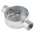 RS PRO Through Box, Conduit Fitting, 20mm Nominal Size, Steel