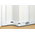Legrand MOSAIC White Dado Trunking - Closed Slot, W130 mm x D50mm, L2m, PVC