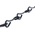 RS PRO Jack Chain, Conduit Fitting, 8mm Nominal Size, Steel, Black