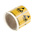 RS PRO Yellow Vinyl ESD Label, Earth Bonding Point-Text 300 mm x 150mm
