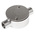 RS PRO Through Box, Conduit Fitting, 20mm Nominal Size, 316 Stainless Steel, Silver