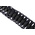 Igus TRL Black Triflex 3D Chain - Flexible Slot, W45 (Dia.) mm x, L1m, 58 mm Min. Bend Radius, Igumid NB