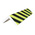 RS PRO Black, Yellow Corner Protector, 750mm by 300mm