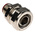 Adaptaflex Swivel, Conduit Fitting, 16mm Nominal Size, M16, Brass, Silver