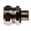 Adaptaflex Swivel, Conduit Fitting, 16mm Nominal Size, M16, Brass, Silver