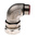 Adaptaflex 90° Elbow, Conduit Fitting, 25mm Nominal Size, M25, Steel, Silver