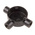 RS PRO T Piece, Conduit Fitting, 20mm Nominal Size, Steel, Black