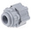 RS PRO Straight, Conduit Fitting, 16mm Nominal Size, Nylon 66, Grey