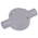 Schneider Electric Through Box, Conduit Fitting, 20mm Nominal Size, uPVC, White